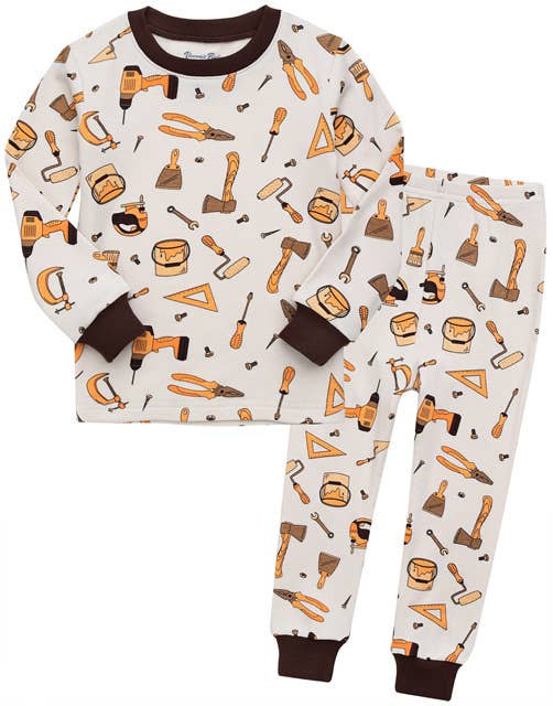 Modal Tool Box Long Sleeve PJs