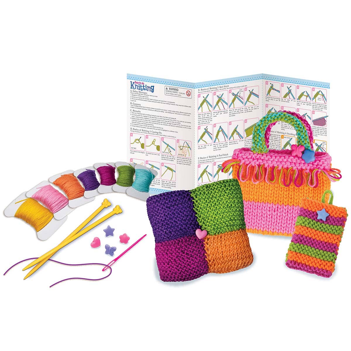 4M Easy-to-do Knitting Art Kit-Knitting for Kids-STEAM Toys