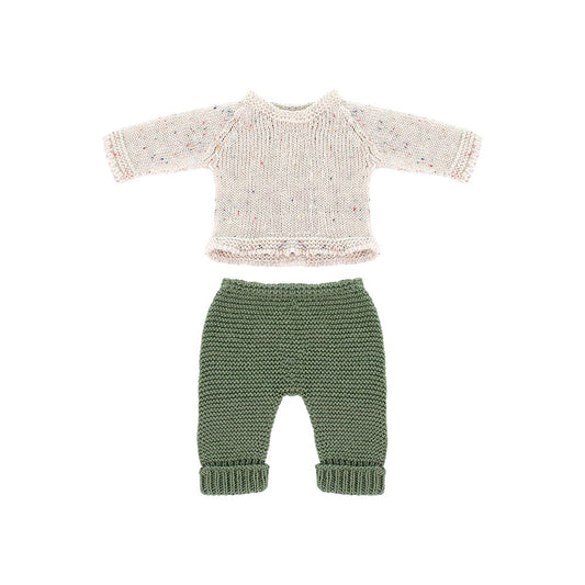 Knitted Doll Outfit 12⅝" inch - Sweater & Trousers