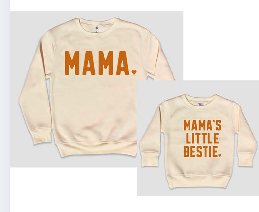 Pullovers: Mama | Mama’s Little Bestie