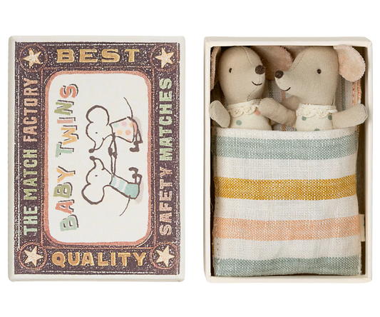 Twins - baby mice in matchbox