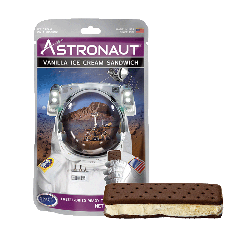 Astronaut Vanilla Ice Cream Sandwich, Vacuum Dried