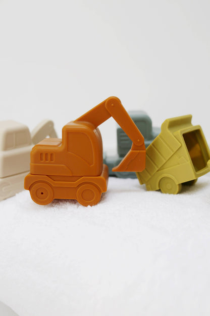 Construction Mold Free Silicone Bath Toy Set 