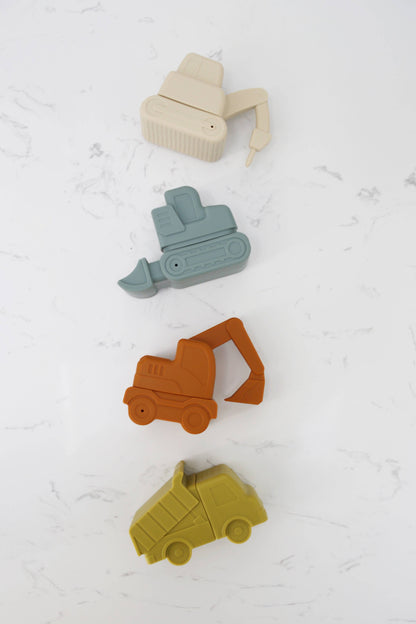 Construction Mold Free Silicone Bath Toy Set 