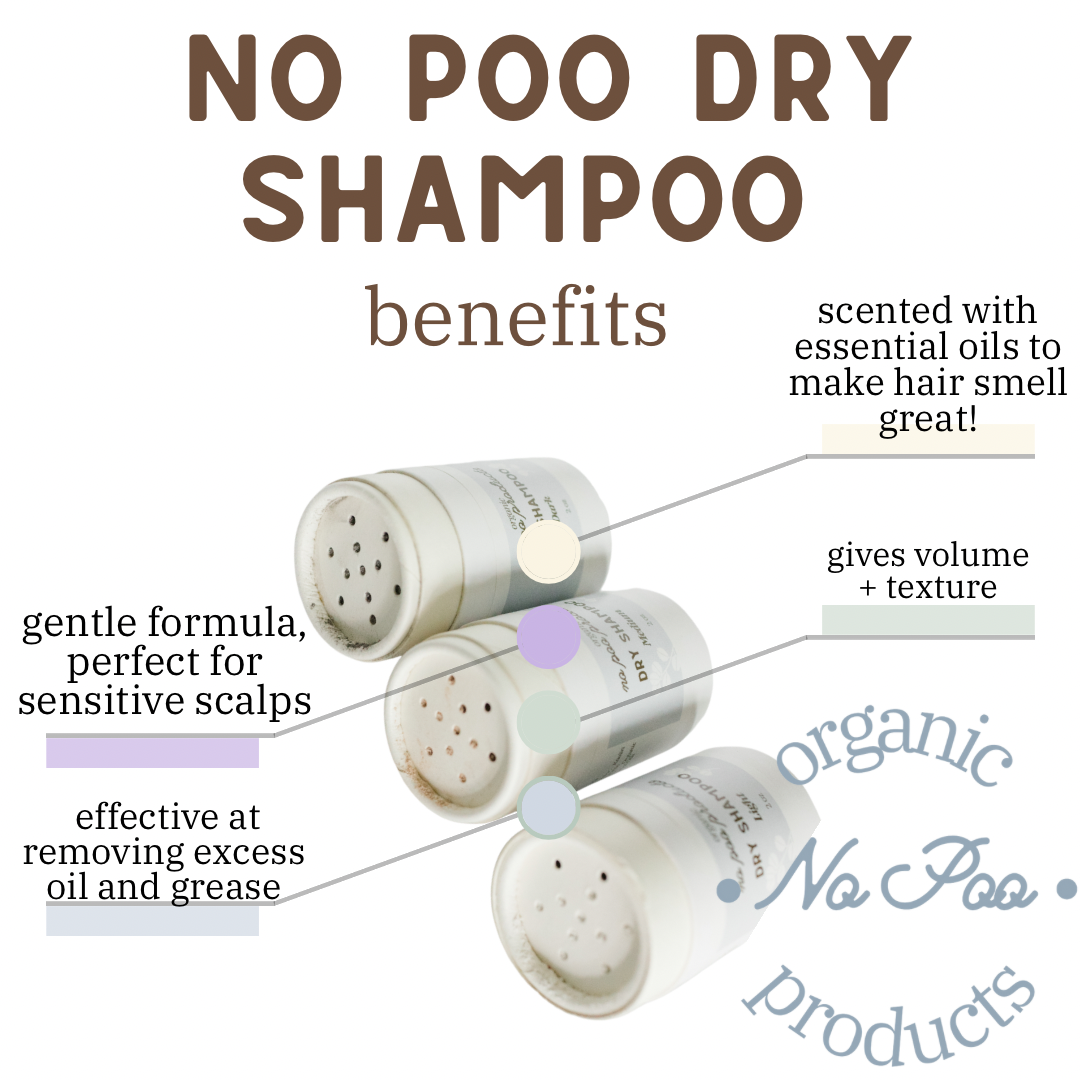 No Poo Dry Shampoo| Organic | Vegan | Non-Aerosol | Powder